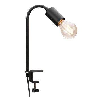 Lampe à pince 1xE27/10W/230V noire