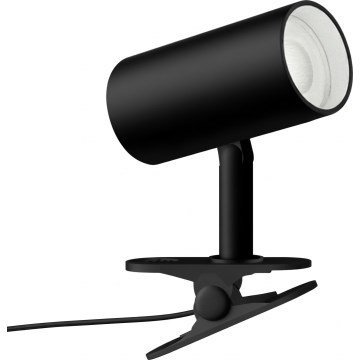 Lampe à pince PUNTO 1xGU10/9W/230V noire