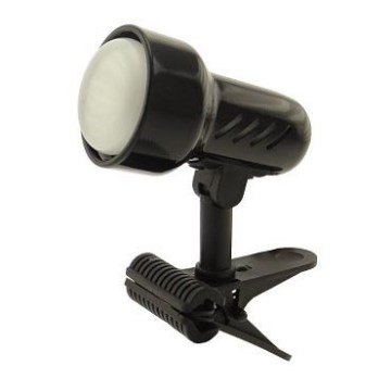 Lampe avec une pince KD 1xE14/24W/230V noire