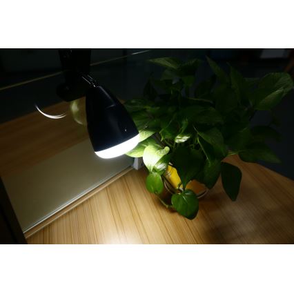 Lampe CLIP avec chargeur USB LED/5W/5V 4000K