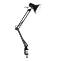 Lampe de bureau à pince WORKER 1xE27/10W/230V noire