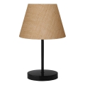 Lampe de bureau AYD 1xE27/40W/230V marron/noire