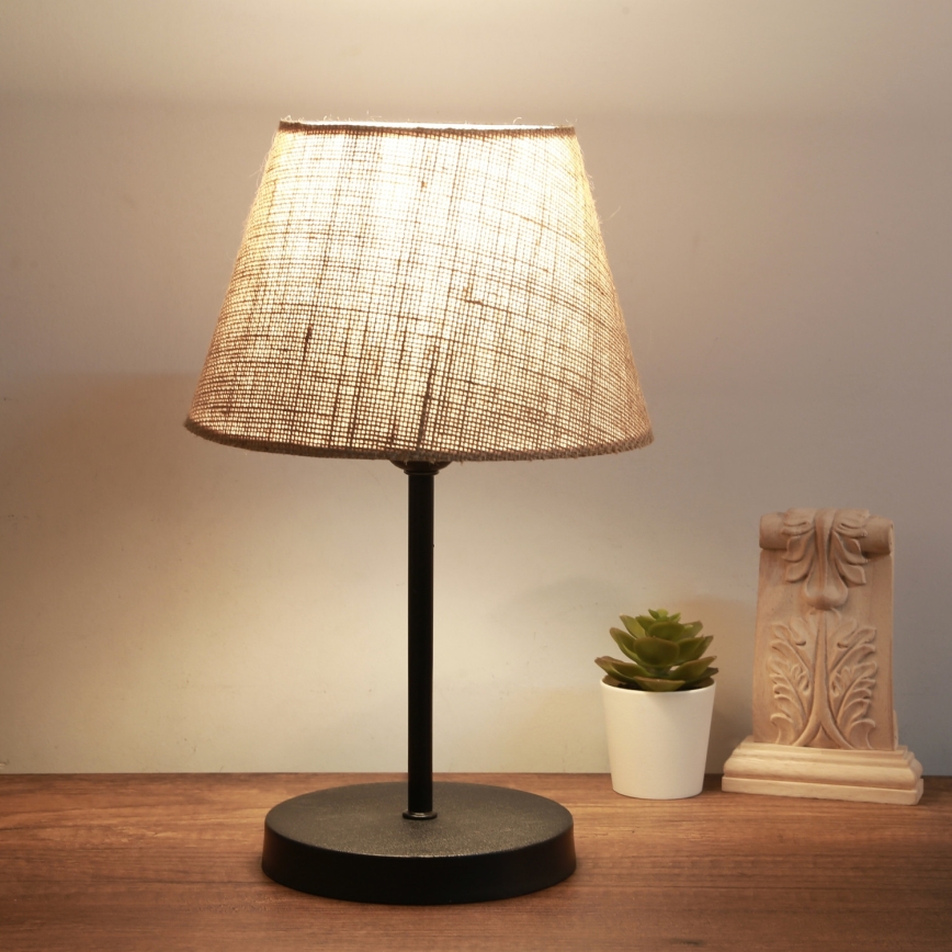 Lampe de bureau AYD 1xE27/40W/230V marron/noire