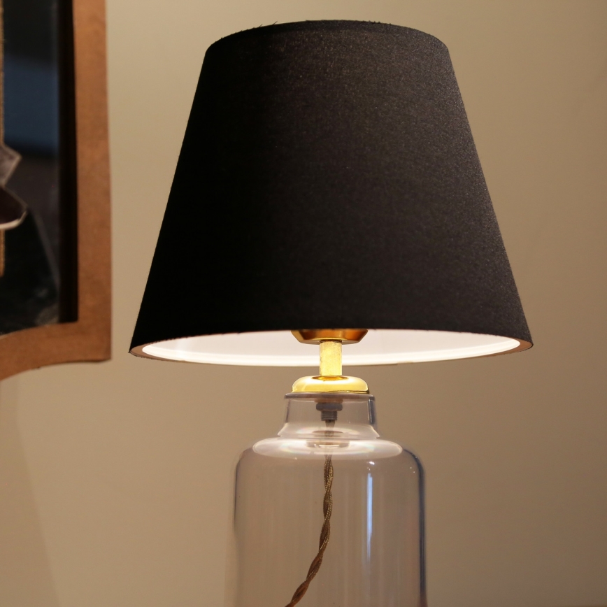 Lampe de bureau AYD 1xE27/40W/230V noire/clair