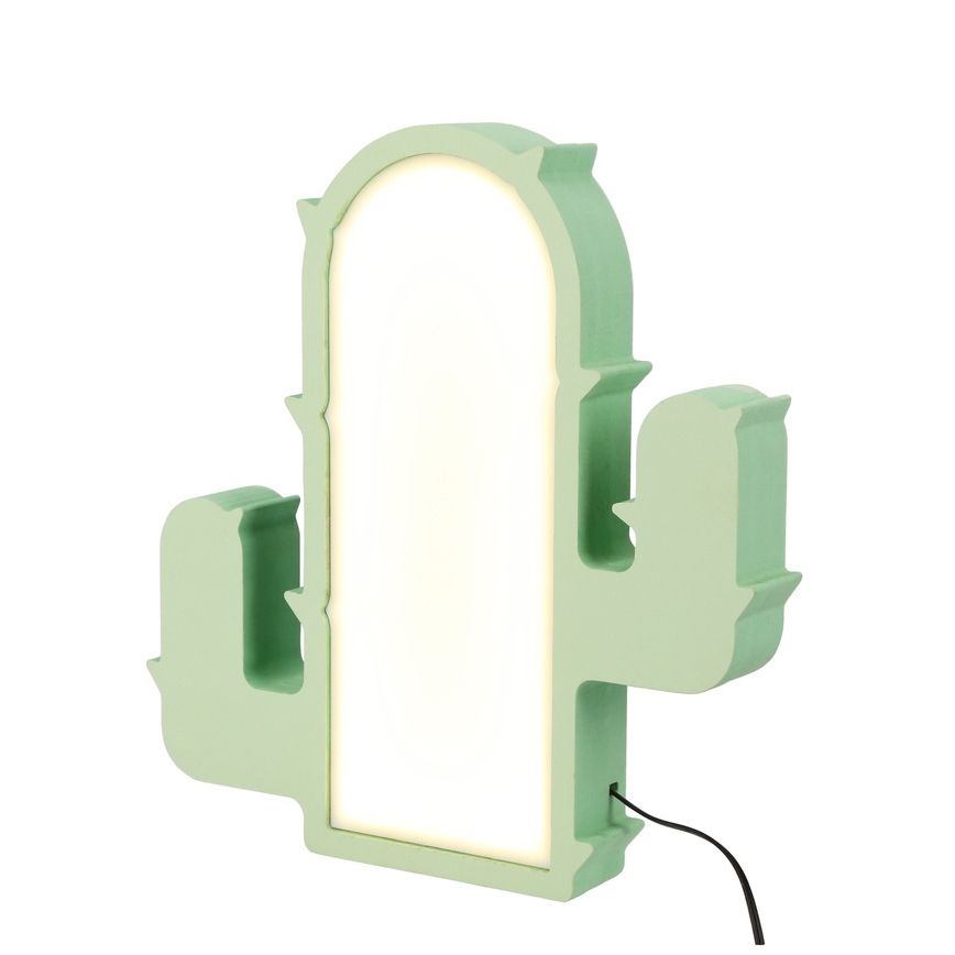Lampe de bureau enfant LED CACTUS LED/10W/230V verte