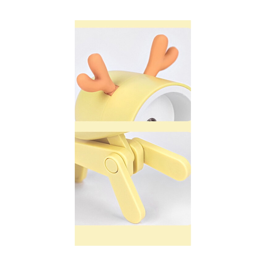 Lampe de bureau LED/0,06W/3xLR41 renne jaune