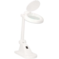 Lampe de bureau LED avec loupe LED/6W/230V blanche