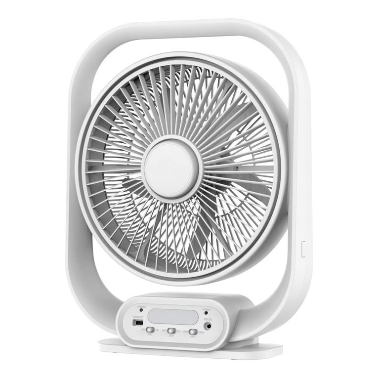 Lampe de bureau LED avec ventilateur LED/2W/230V blanche