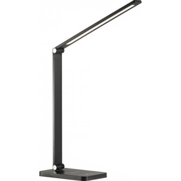Lampe de bureau LED dimmable avec charge sans fil QI NOBLITE Q LED/7W/230V 3000/4000/6500K noire