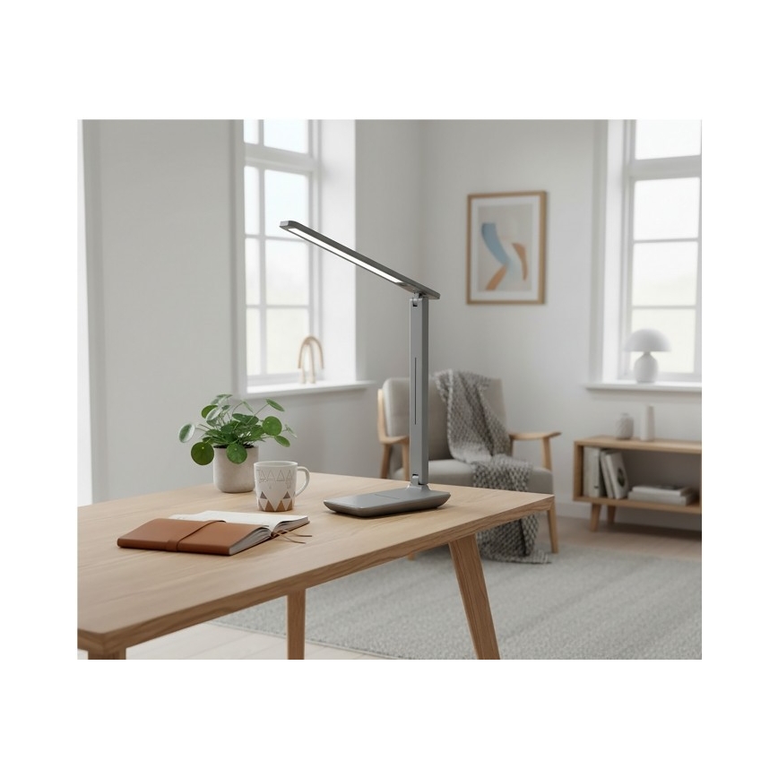Lampe de bureau LED dimmable NOBLITE N LED/7W/230V 3000/4000/6500K gris
