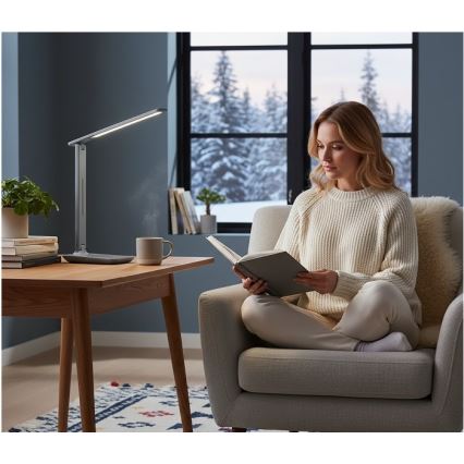 Lampe de bureau LED dimmable NOBLITE N LED/7W/230V 3000/4000/6500K gris