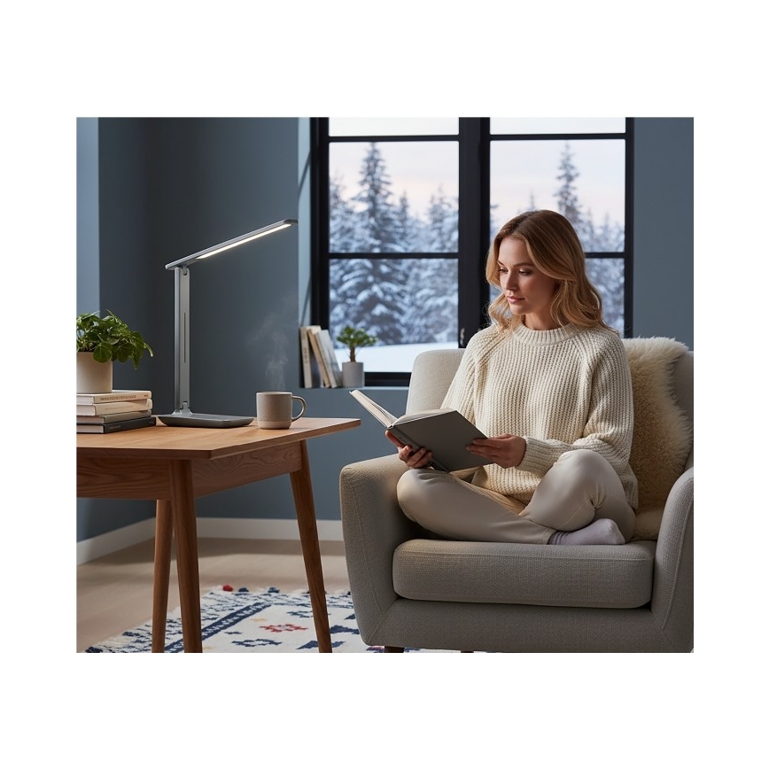 Lampe de bureau LED dimmable NOBLITE N LED/7W/230V 3000/4000/6500K gris