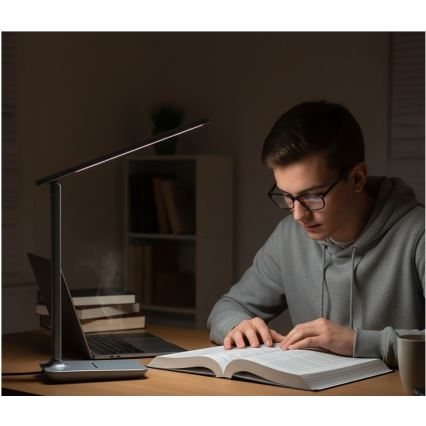 Lampe de bureau LED dimmable NOBLITE N LED/7W/230V 3000/4000/6500K gris