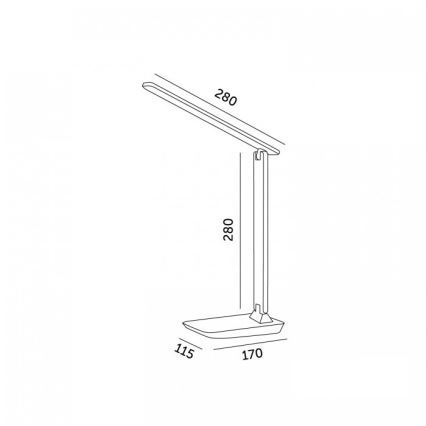 Lampe de bureau LED dimmable NOBLITE N LED/7W/230V 3000/4000/6500K rose