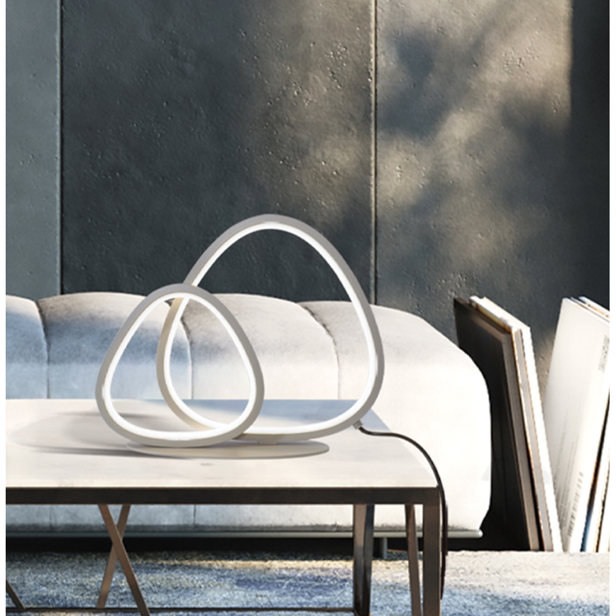 Lampe de bureau LED HELIX LED/15W/230V argentée