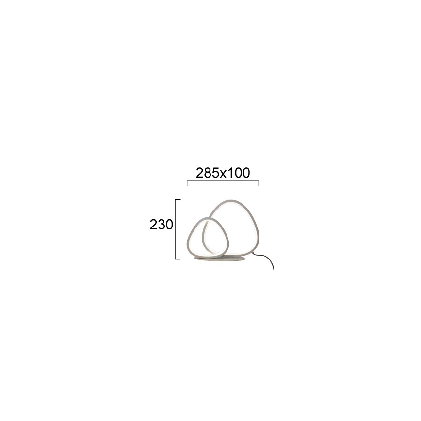 Lampe de bureau LED HELIX LED/15W/230V argentée