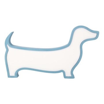 Lampe de bureau LED pour enfant DOG LED/12W/230V, bleue