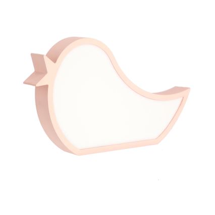 Lampe de bureau LED pour enfants BIRD LED/12W/230V rose