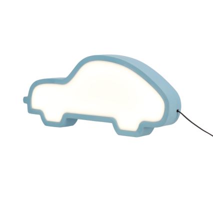 Lampe de bureau LED pour enfants CAR LED/11W/230V bleue