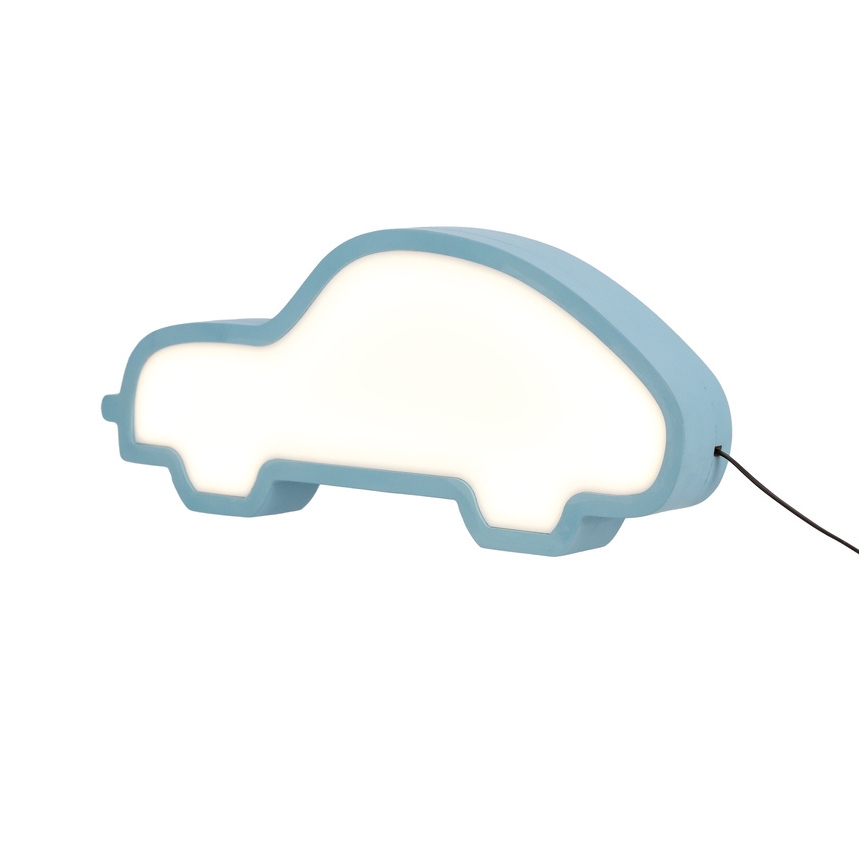 Lampe de bureau LED pour enfants CAR LED/11W/230V bleue
