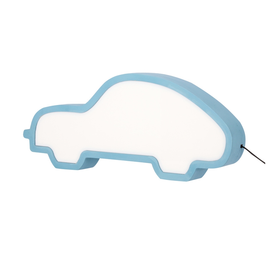 Lampe de bureau LED pour enfants CAR LED/11W/230V bleue