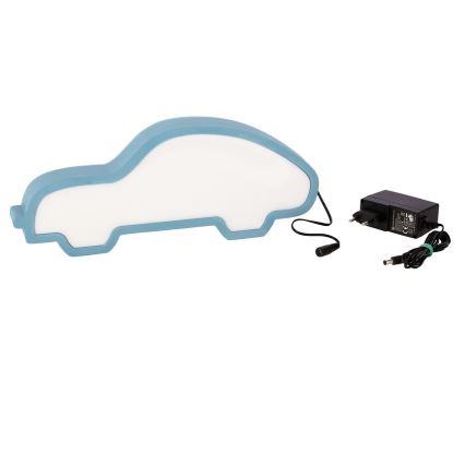Lampe de bureau LED pour enfants CAR LED/11W/230V bleue