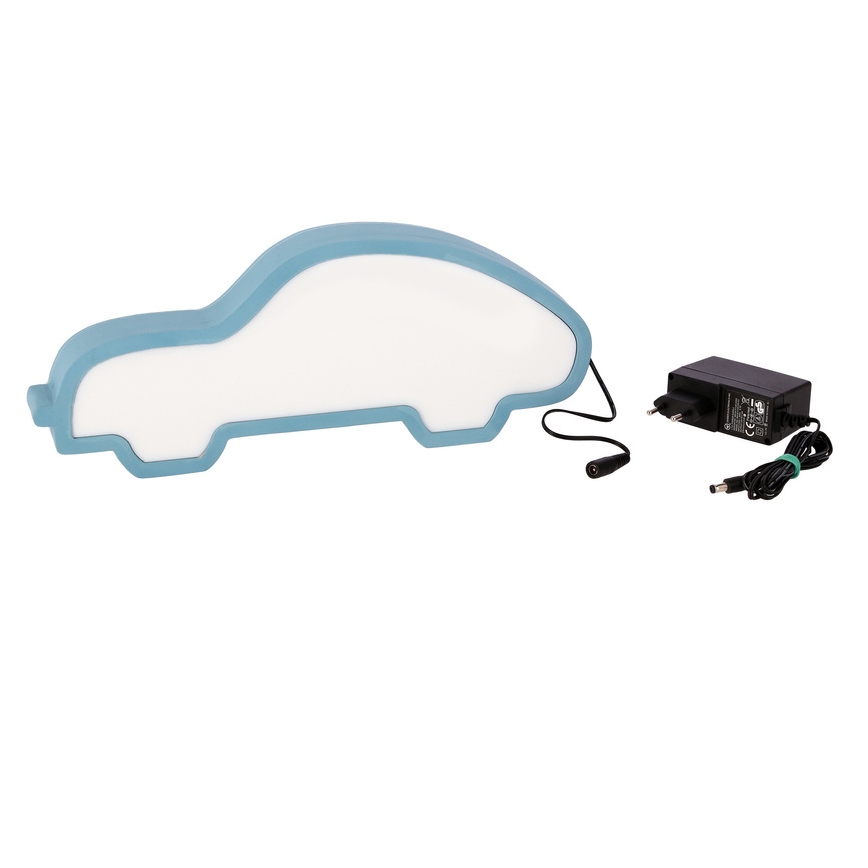 Lampe de bureau LED pour enfants CAR LED/11W/230V bleue