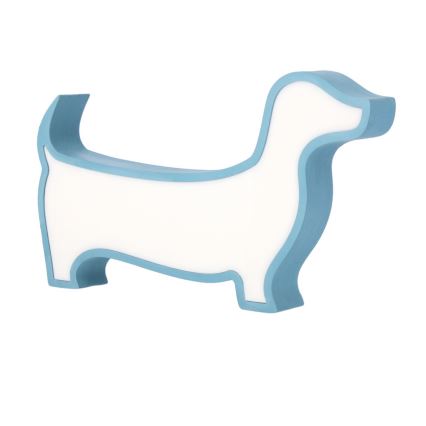 Lampe de bureau LED pour enfants DOG LED/12W/230V bleue