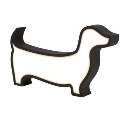Lampe de bureau LED pour enfants DOG LED/12W/230V noire