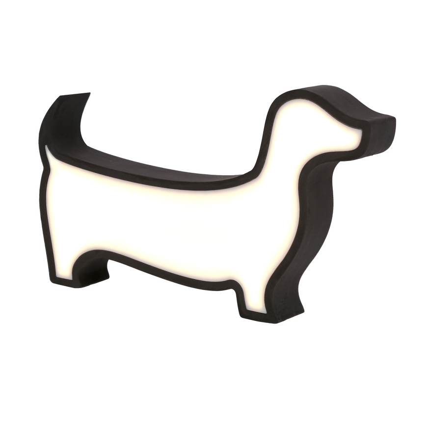Lampe de bureau LED pour enfants DOG LED/12W/230V noire