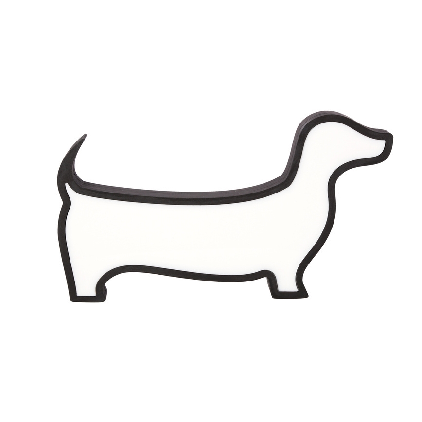 Lampe de bureau LED pour enfants DOG LED/12W/230V noire