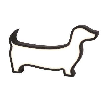 Lampe de bureau LED pour enfants DOG LED/12W/230V noire