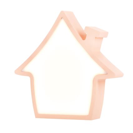 Lampe de bureau LED pour enfants HOUSE 10W 230V rose