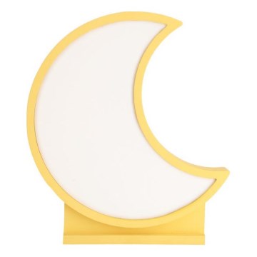 Lampe de bureau LED pour enfants MOON LED/12W/230V jaune