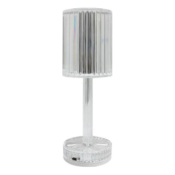 Lampe de bureau LED rechargeable à commande tactile SIMPLE LED/1W/5V 2400 mAh 3000-6000K transparente