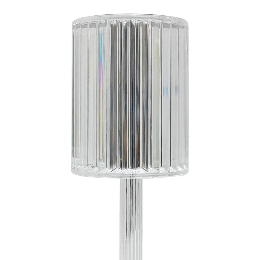 Lampe de bureau LED rechargeable à commande tactile SIMPLE LED/1W/5V 2400 mAh 3000-6000K transparente