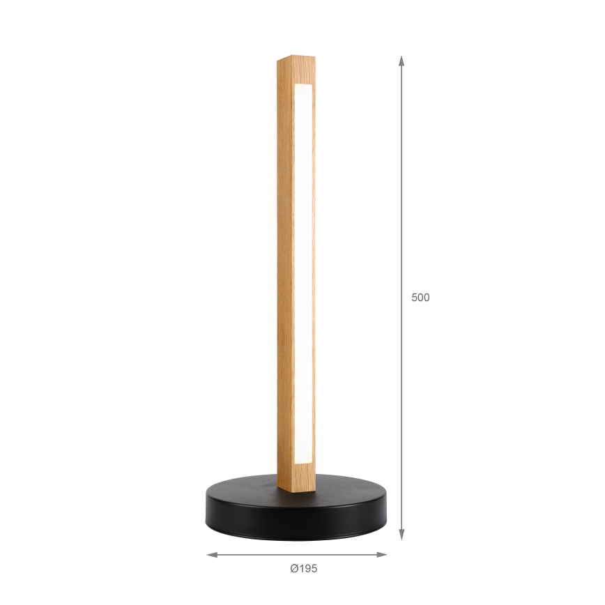 Lampe de bureau LED VERDE LED/10W/230V 3000K chêne/noir