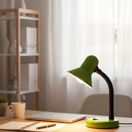 Lampe de bureau MENTOR 1xE27/15W/230V verte