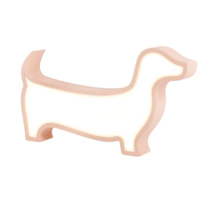 Lampe de bureau pour enfants DOG LED/12W/230V rose
