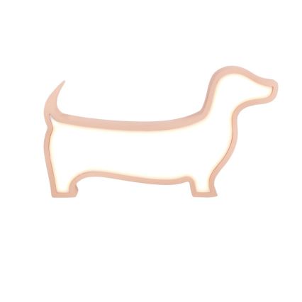 Lampe de bureau pour enfants DOG LED/12W/230V rose