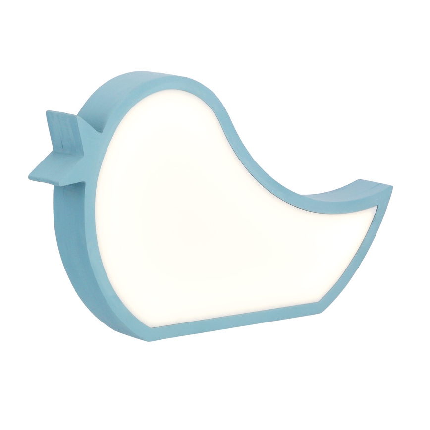 Lampe de bureau pour enfants LED BIRD 12W/230V bleu
