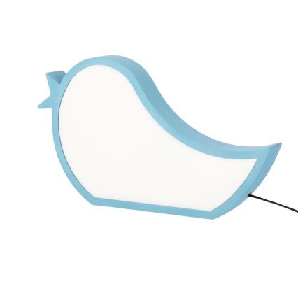 Lampe de bureau pour enfants LED BIRD 12W/230V bleu