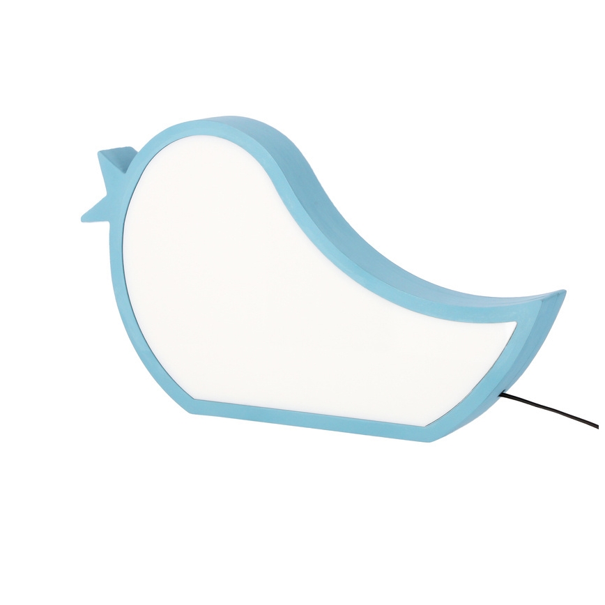 Lampe de bureau pour enfants LED BIRD 12W/230V bleu