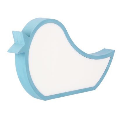 Lampe de bureau pour enfants LED BIRD 12W/230V bleu