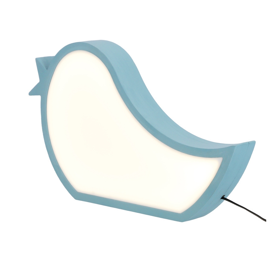 Lampe de bureau pour enfants LED BIRD 12W/230V bleu