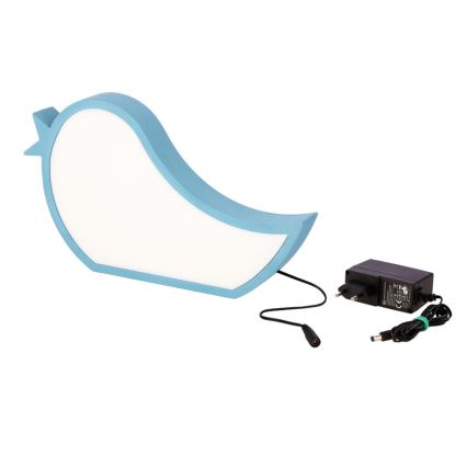 Lampe de bureau pour enfants LED BIRD 12W/230V bleu