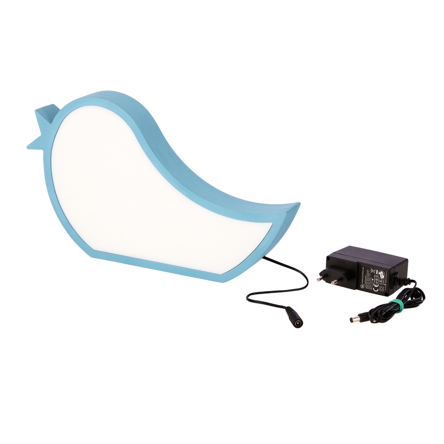 Lampe de bureau pour enfants LED BIRD 12W/230V bleu
