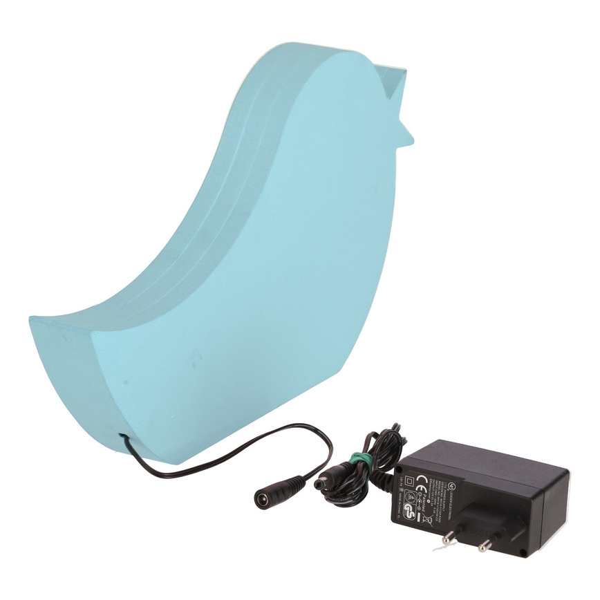 Lampe de bureau pour enfants LED BIRD 12W/230V bleu