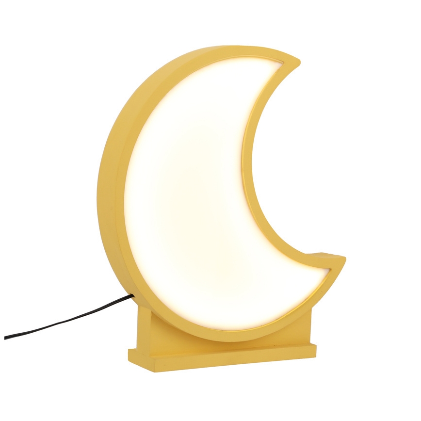 Lampe de bureau pour enfants MOON LED/12W/230V jaune