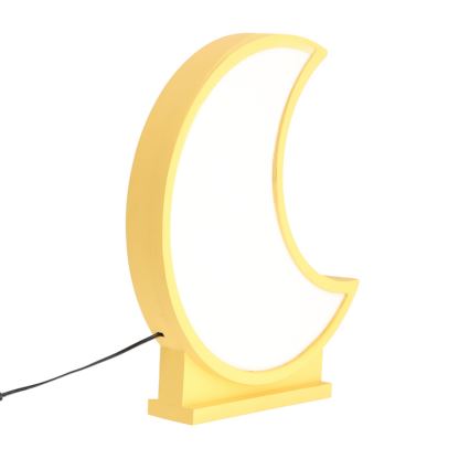 Lampe de bureau pour enfants MOON LED/12W/230V jaune
